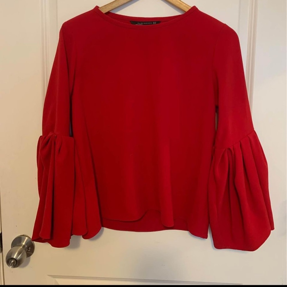 Zara bell sleeve top